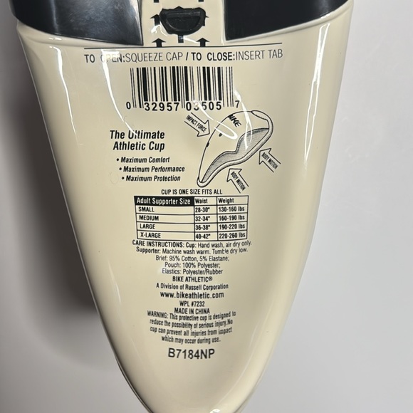 Rare New With Tags Bike Proflex 2 Supporter Brief With Cup Size Extra Large - Picture 11 of 11